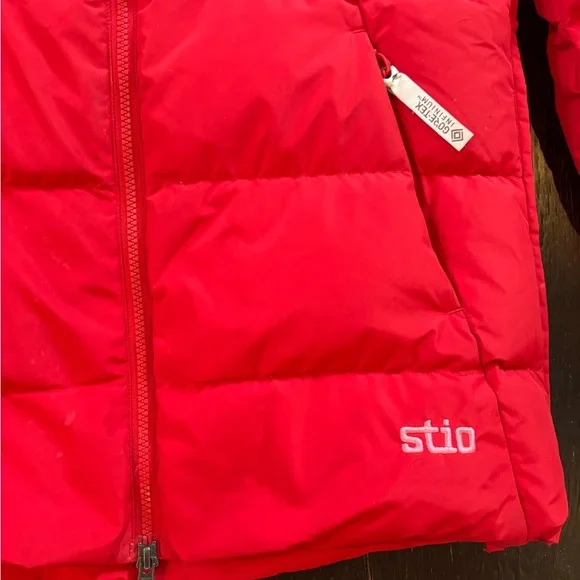 Stio Women’s Red Colter WINDSTOPPER Down Jacket with Hood, size S - Picture 13 of 14